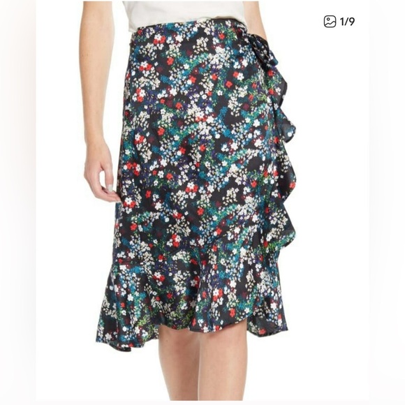 Rebecca Minkoff Floral Wrap Skirt Womens Size XS Extra Small New With Tag - Picture 1 of 7